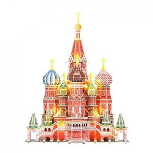 3d пазл “собор василия блаженного” со светодиодной подсветкой, 224 элемента Thumbnail 2
