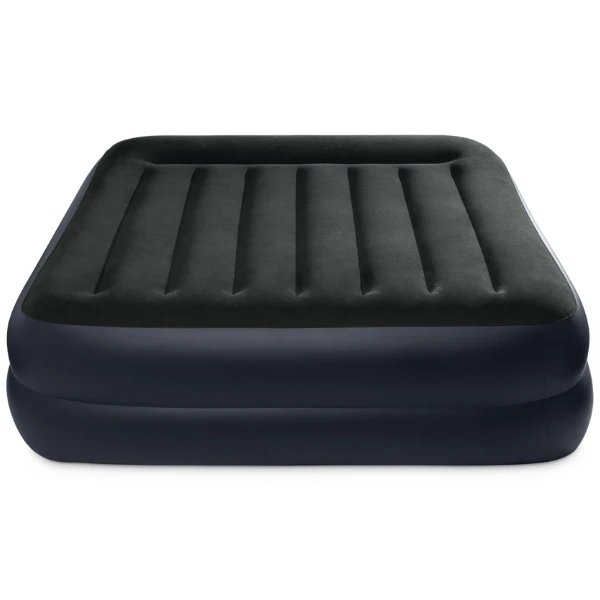 Intex надувной матрас “velur pillow” 152x203x42 см с подголовником, встр.нас. 220в, до 272кг 6