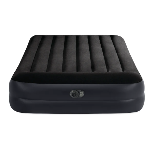 Intex надувной матрас “velur pillow” 152x203x42 см с подголовником, встр.нас. 220в, до 272кг 10