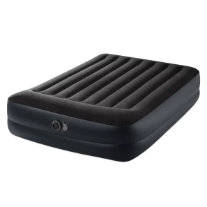 INTEX Saltea gonflabilă &quot;Velur Pillow&quot; 152x203x42 cm cu tetieră și pompă încorporată 220V, până la 272kg