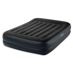 INTEX Saltea gonflabilă &quot;Velur Pillow&quot; 152x203x42 cm cu tetieră și pompă încorporată 220V, până la 272kg