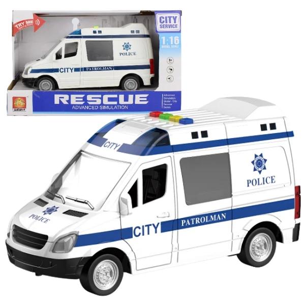 1:16 инерционная полицейская машина фургон (свет / звук) 2