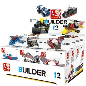 Set de construcție ”construiește un automobil”, 12 modele, de la 18 pînă la 31 elem.