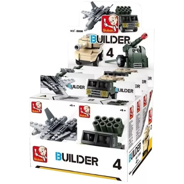 Set de construcție ”transport militar”, 4 modele, de la 38 pînă la 45 elem. 2