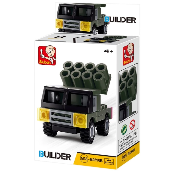 Set de construcție ”transport militar”, 4 modele, de la 38 pînă la 45 elem. 7