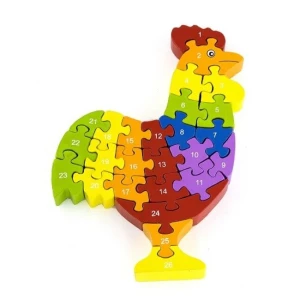 Puzzle 3d din lemn "cocoș" Thumbnail 7