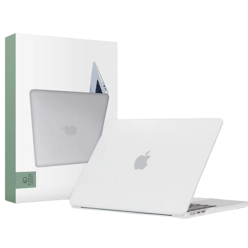 Husă pentru laptop tech protect smartshell macbook air 13 (2022), 13.6", policarbonat, matte clear 4