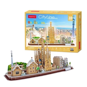 3d puzzle “atracții turistice în barcelona", 186 elemente