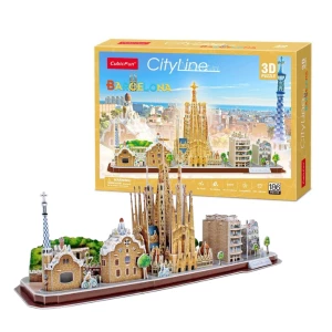 3D puzzle “Atracții turistice în Barcelona&quot;, 186 elemente