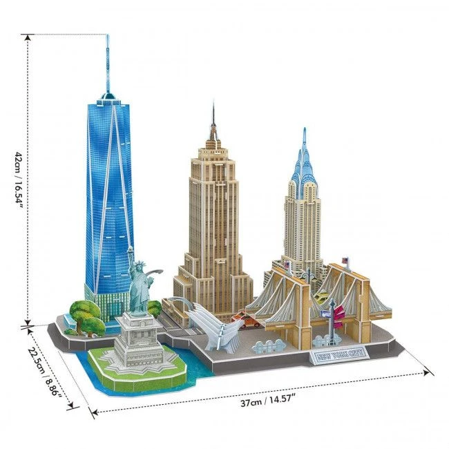 3d puzzle “atracții turistice a new york-ului”, 114 elemente 2