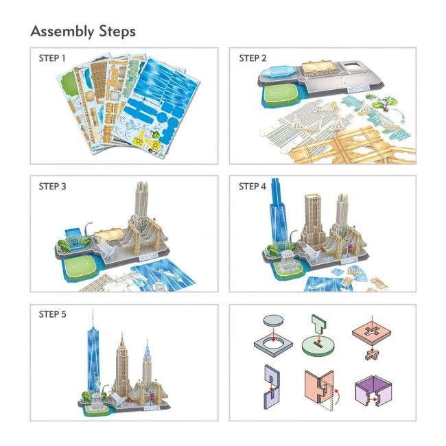3d puzzle “atracții turistice a new york-ului”, 114 elemente 8