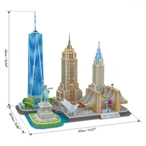 3d puzzle “atracții turistice a new york-ului”, 114 elemente Thumbnail 2