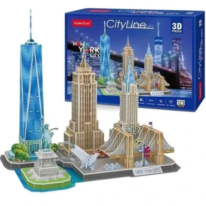 3d puzzle “atracții turistice a new york-ului”, 114 elemente