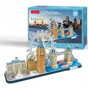 3D puzzle "Atracțiile turistice ale Londrei", 107 elemente