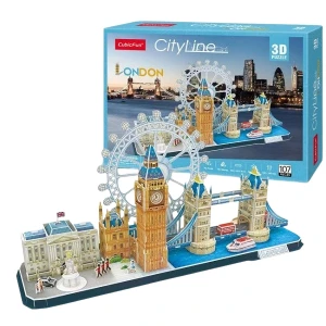 3d puzzle "atracțiile turistice ale londrei", 107 elemente