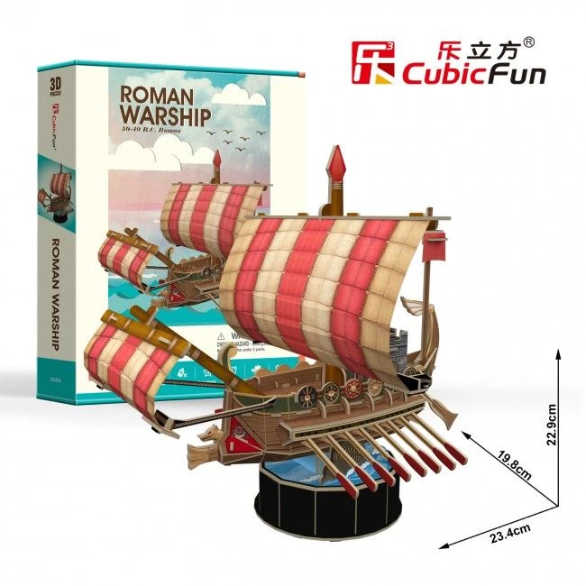3d puzzle “nava romană de război”, 114 elemente 4