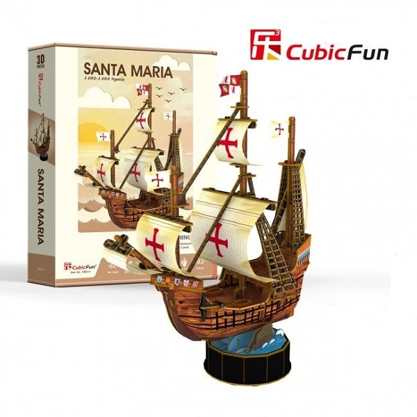 3d puzzle nava lui cristofor columb „santa maria”, 93 elemente 2