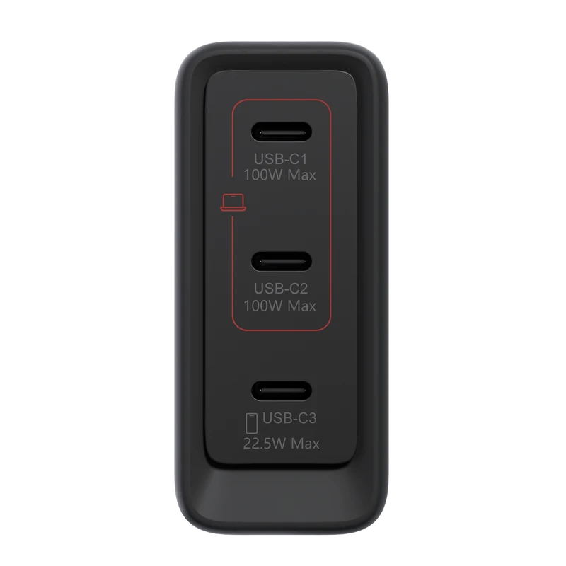 Încărcător lenovo multi-port gan charger, 100w, negru 9