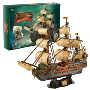 3D puzzle Galeonul „San Felipe”, 248 elemente