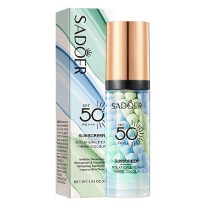 Sadoer трехцветная база под макияж с spf50+ 40 г