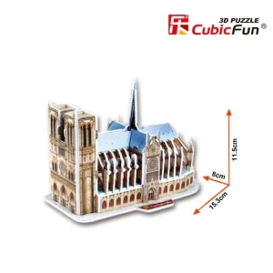 3d puzzle “notre dame de paris”, 39 elemente Thumbnail 2