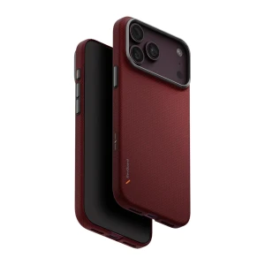 Чехол uniq для iphone 18 pro 6.3 hybrid magclick charging keva edge, ember red