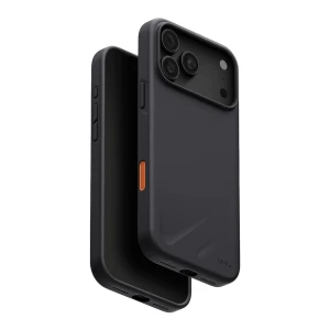 Uniq чехол для iphone 18 pro 6.3 гибридный magclick charging lino, угольный серый