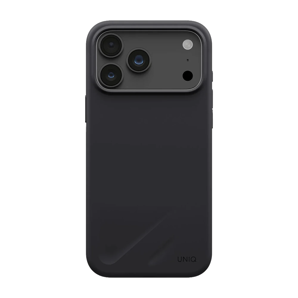 Чехол uniq для iphone 18 pro max 6.9 hybrid magclick charging lino, угольно-серый 2