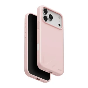 Uniq чехол для iphone 18 pro max 6.9 гибридный magclick charging lino, бледно-розовый
