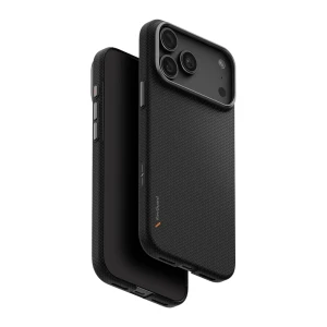 Чехол uniq для iphone 18 pro 6.3 hybrid magclick charging keva edge, угольно-черный