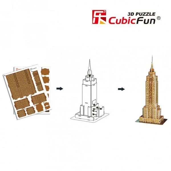 3d пазл empire state building 3