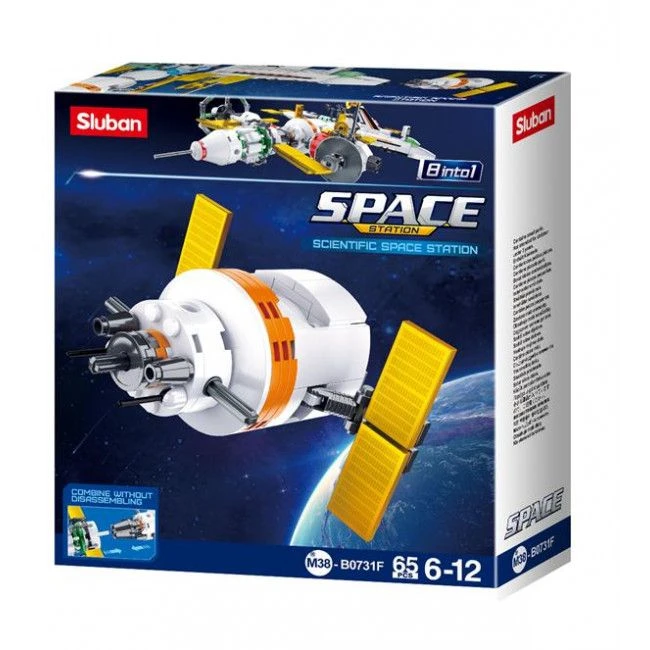 Set de construcție ”statie cosmica internationala”, 8 modele care se asamblează în 1 3