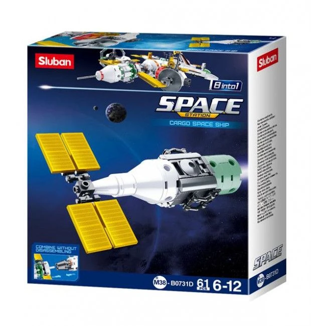 Set de construcție ”statie cosmica internationala”, 8 modele care se asamblează în 1 5