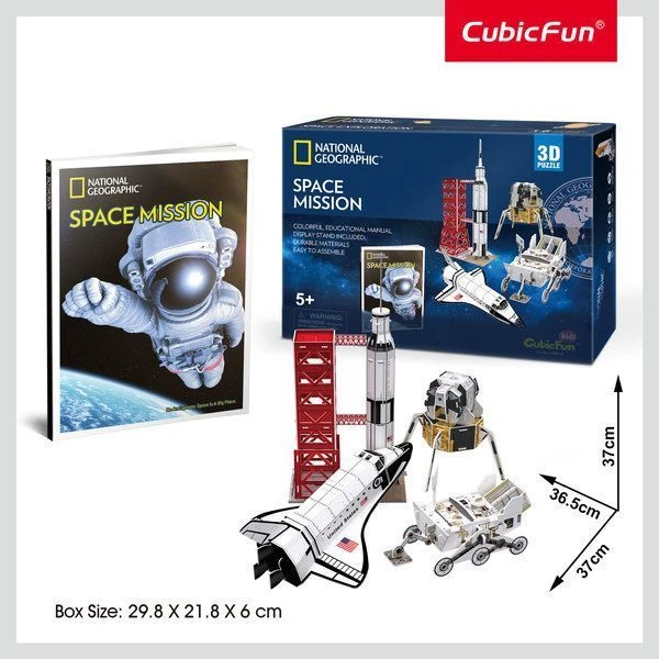 3d puzzle “misiune spațială”, 80 elemente 5