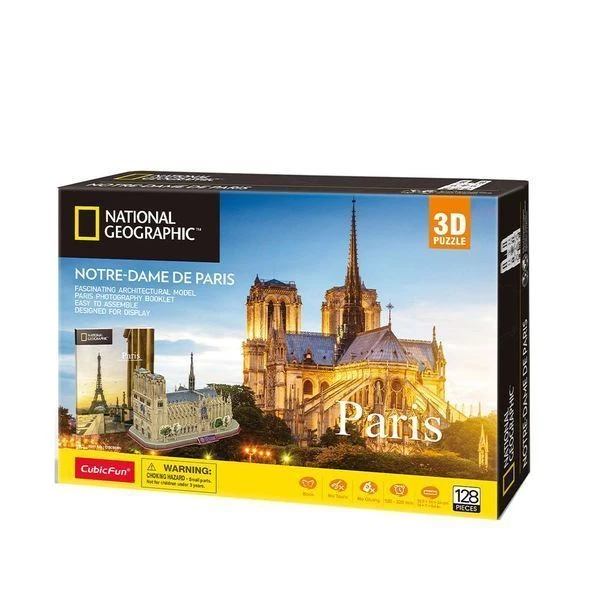 3d puzzle “notre dame de paris”, 128 elemente 5