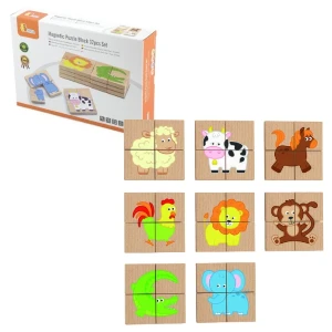 Магнитные пазлы "животные" 32 эл.