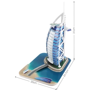 3d puzzle  „burj al-arab”, 46 elemente Thumbnail 6