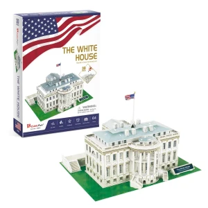 3d  puzzle casa albă, 64 de elemente
