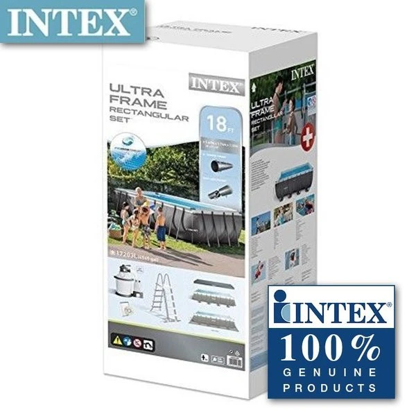 Intex бассейн ultra xtr frame 488x122cм, 19156л, металлический каркас 8