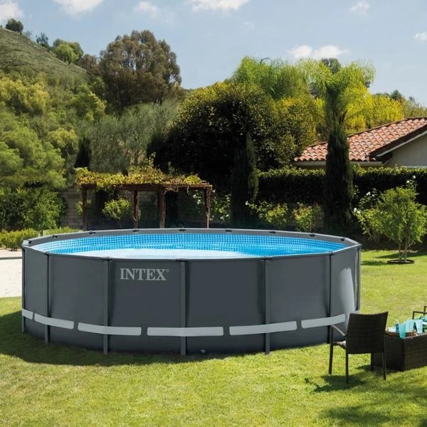 Intex бассейн ultra xtr frame 488x122cм, 19156л, металлический каркас 9