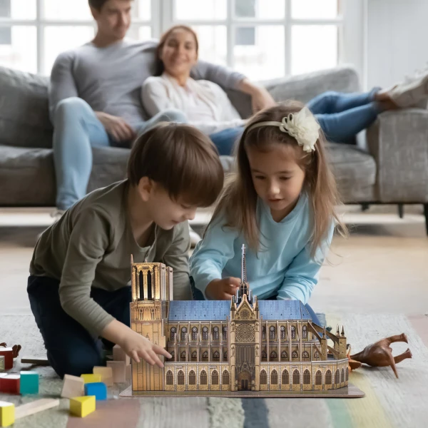 3d puzzle "catedrala notre dame", 53 elemente 6