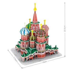 3d puzzle „catedrala sf. vasile”, 92 elemente Thumbnail 4