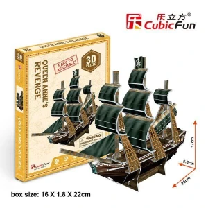 3d puzzle mini-corabie de pirați “răzbunarea reginei ana”, 24 elemente Thumbnail 3