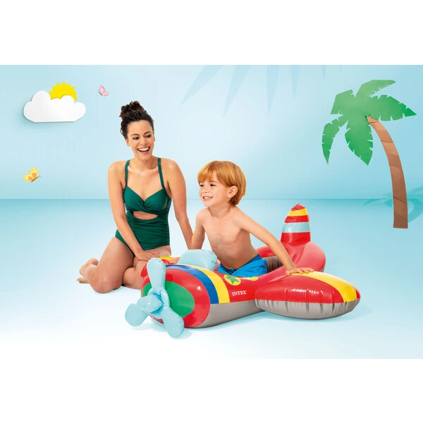 Intex детская надувная лодка со спинкой, до 27 кг, 3-6 лет, 3 модели, 12