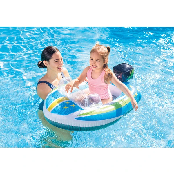 Intex детская надувная лодка со спинкой, до 27 кг, 3-6 лет, 3 модели, 13