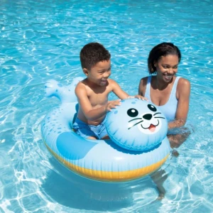 Intex детская надувная лодка со спинкой, до 27 кг, 3-6 лет, 3 модели,