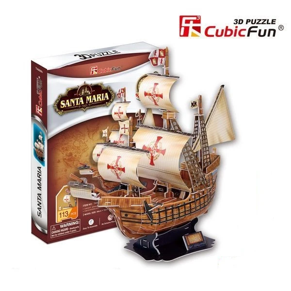 3d puzzle corabia lui columb „santa maria”, 113 elemente 2
