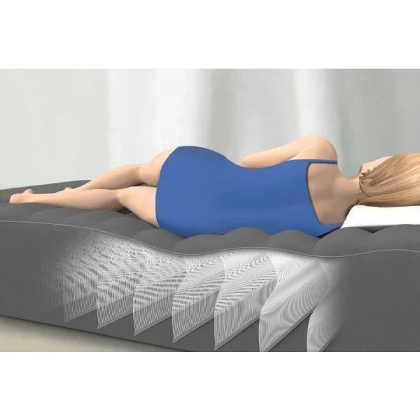 Intex pat gonflabil “velur comfort-plush” 152x203x56 cm cu pompă încorporată 220v, până la 272 kg 5