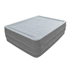 Intex pat gonflabil “velur comfort-plush” 152x203x56 cm cu pompă încorporată 220v, până la 272 kg Thumbnail 1