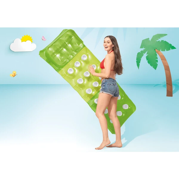 Intex надувной матрас для плавания с подушкой 188х71 см, до 100 кг, 3 цвета 8